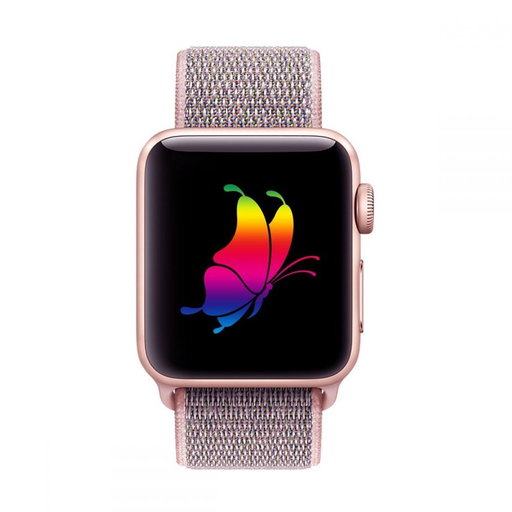Tech-Protect Tech-Protect Nylon Apple Watch 2/3/4/5/6/Se (38/40mm) - Pink Sand 