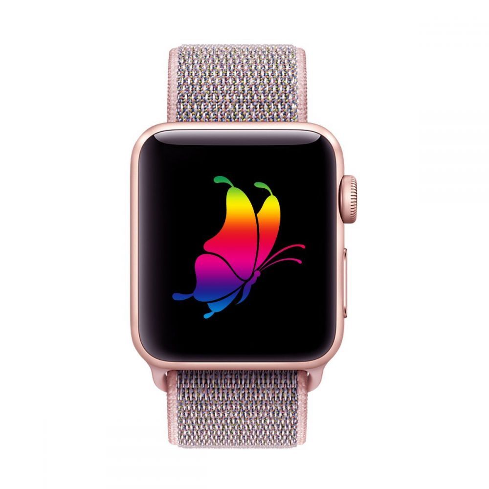 Tech-Protect - Tech-Protect Nylon Apple Watch 4/5/6/7/8/SE (38/40/41mm) - Pink Sand