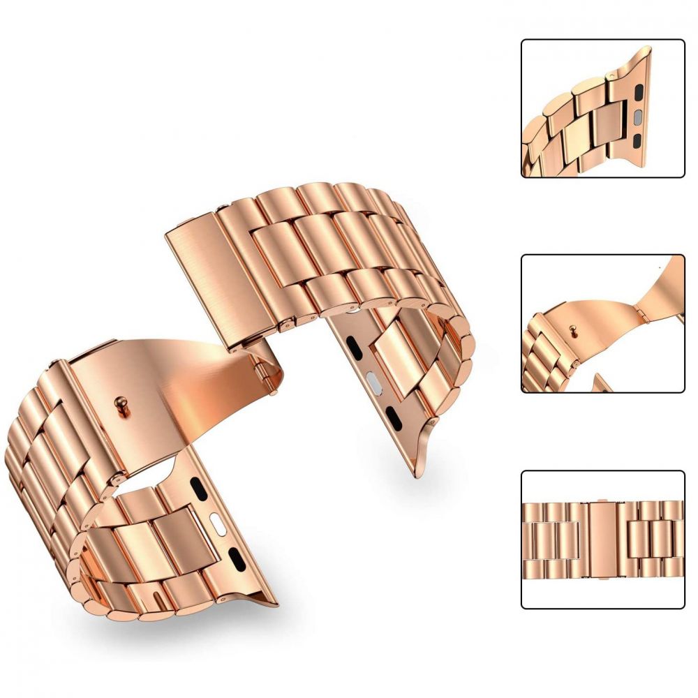 Tech-Protect - Stainless Apple Watch 4/5/6/7/8/SE/Ultra (42/44/45/49mm) - Rose Guld