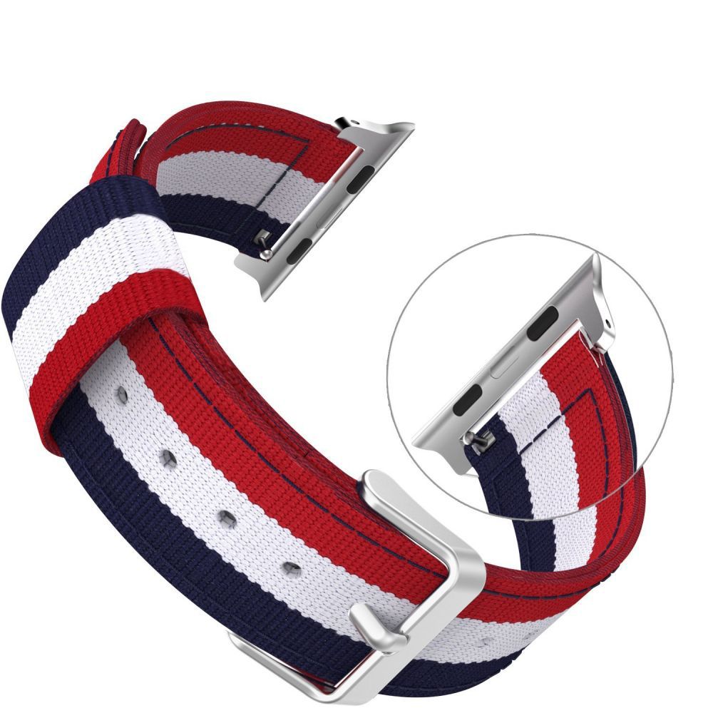 Tech-Protect - Tech-Protect Welling Apple Watch 2/3/4/5/6/Se (42mm/44mm) - Navy/Red