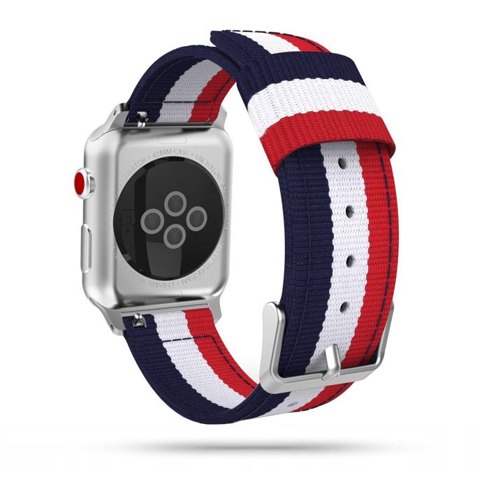 Tech-Protect - Tech-Protect Welling Apple Watch 2/3/4/5/6/Se (42mm/44mm) - Navy/Red