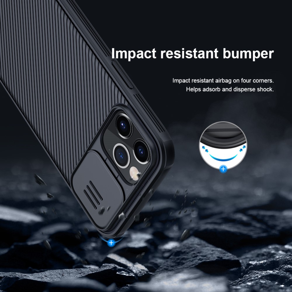Nillkin
NILLKIN CamShield Mobilskal iPhone 12 & 12 Pro - Svart