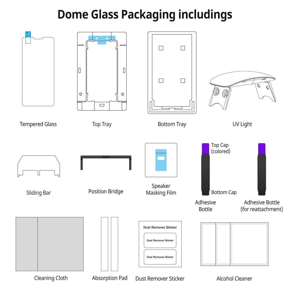 Whitestone
Whitestone Tempered Glas Dome Glas iPhone 7/8/SE 2020