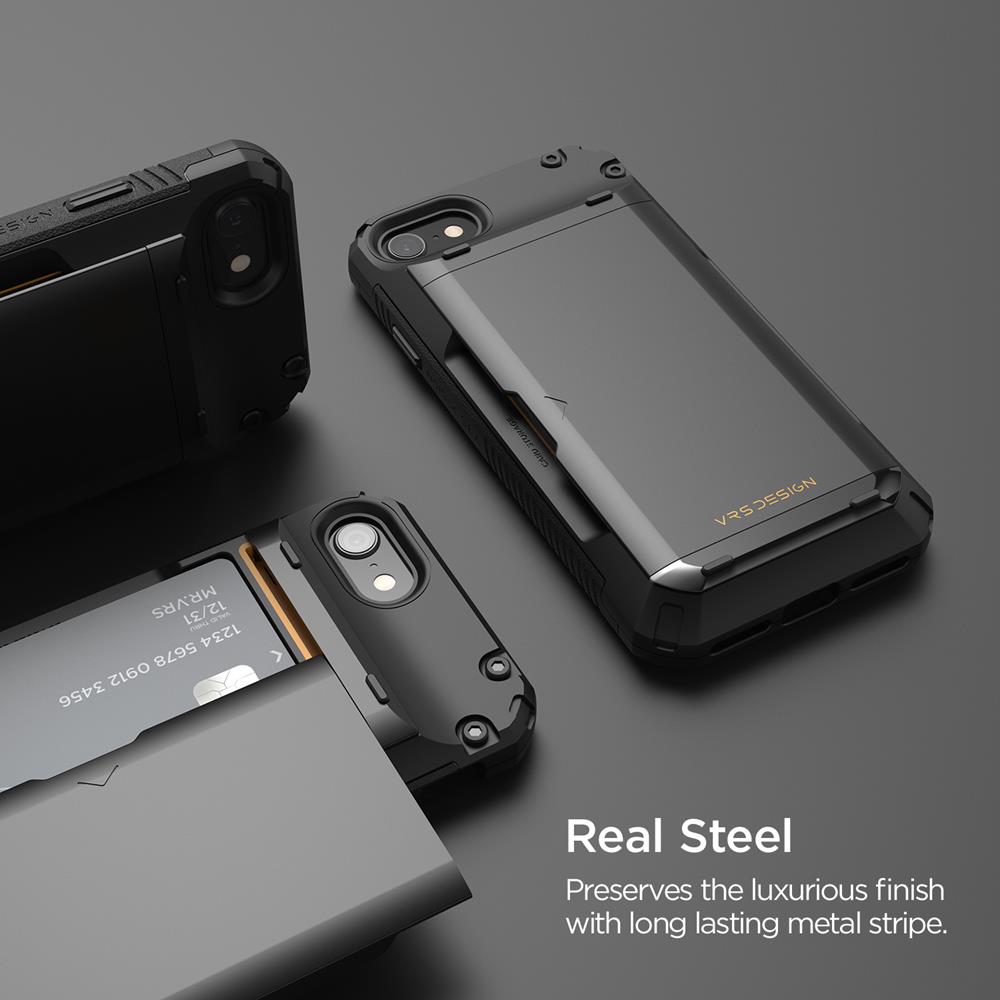 VERUS
VRS DESIGN | Damda Glide Pro Skal iPhone SE 2020|8|7 - Svart