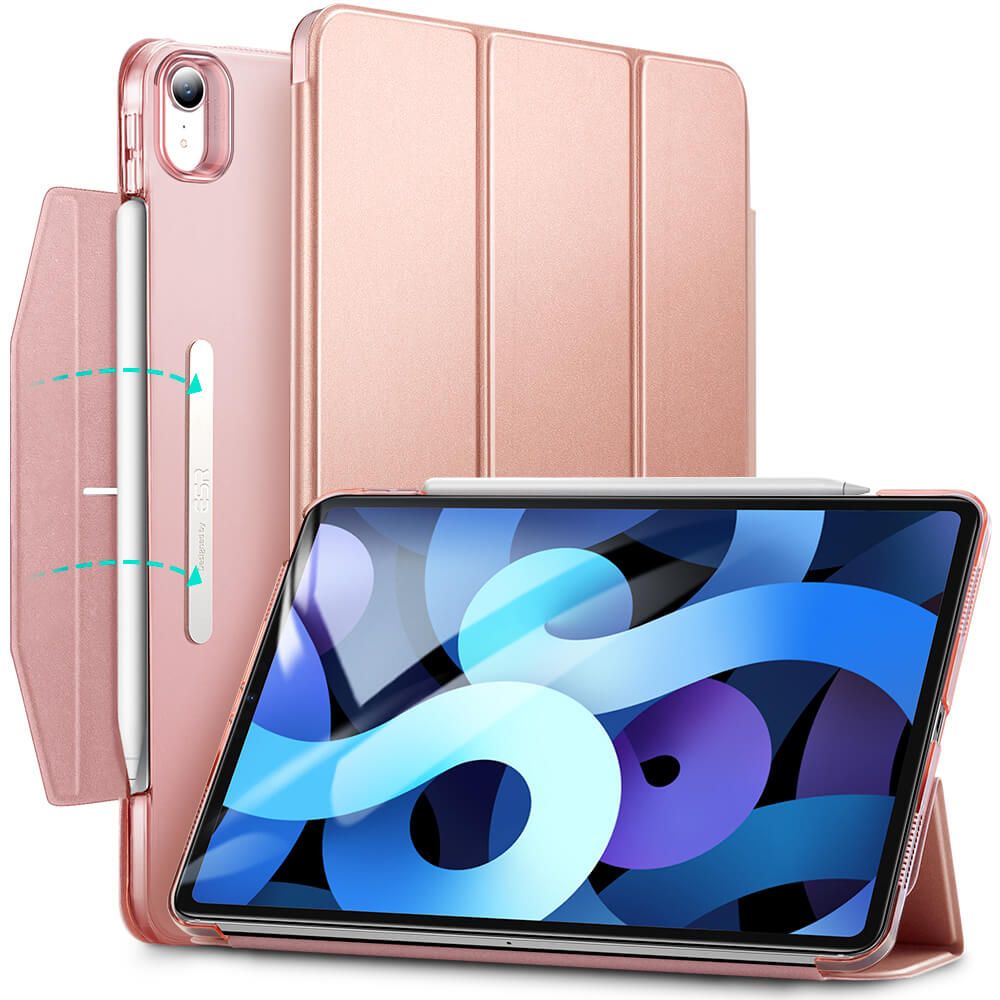 ESR - ESR Ascend Trifold Fodral iPad Air 4/5 (2020/2022) - Rose Guld