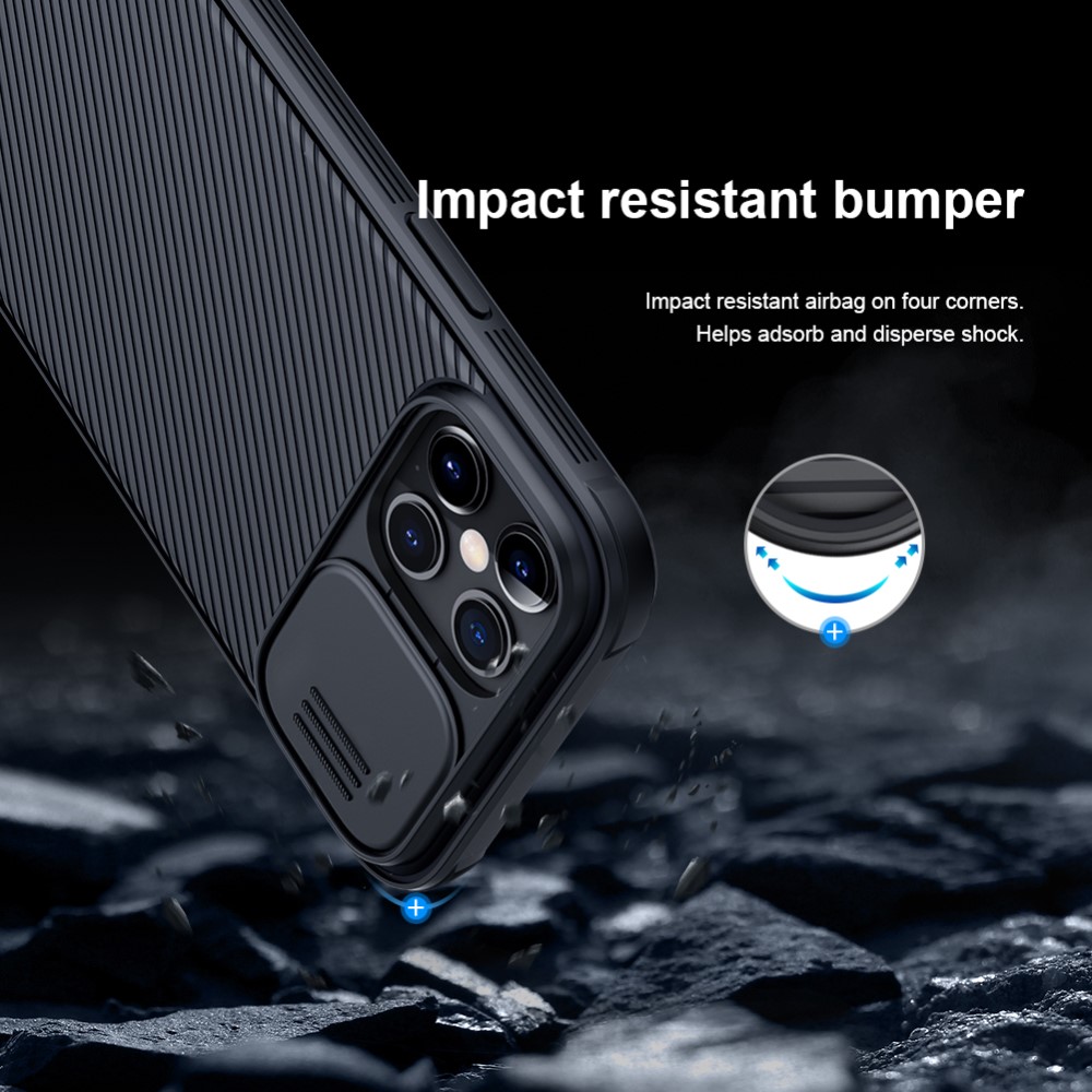 Nillkin
NILLKIN CamShield Mobilskal iPhone 12 Pro Max - Svart