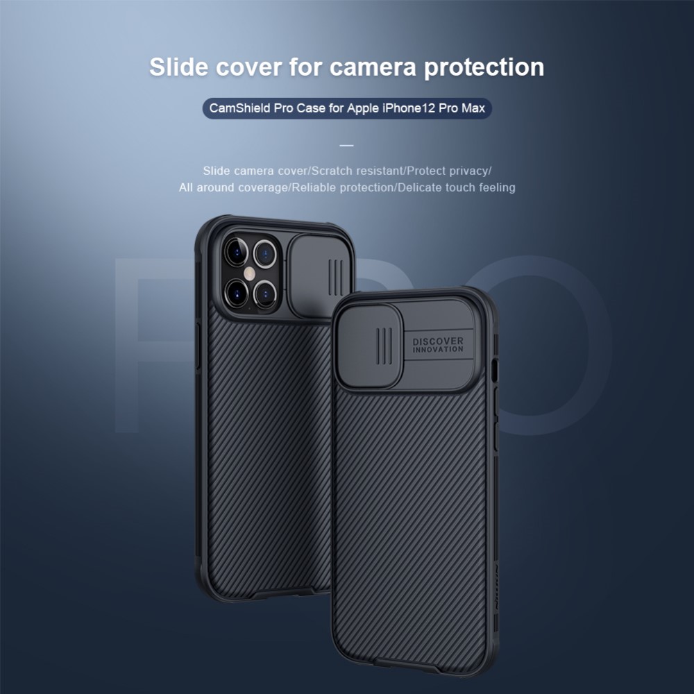 Nillkin
NILLKIN CamShield Mobilskal iPhone 12 Pro Max - Svart