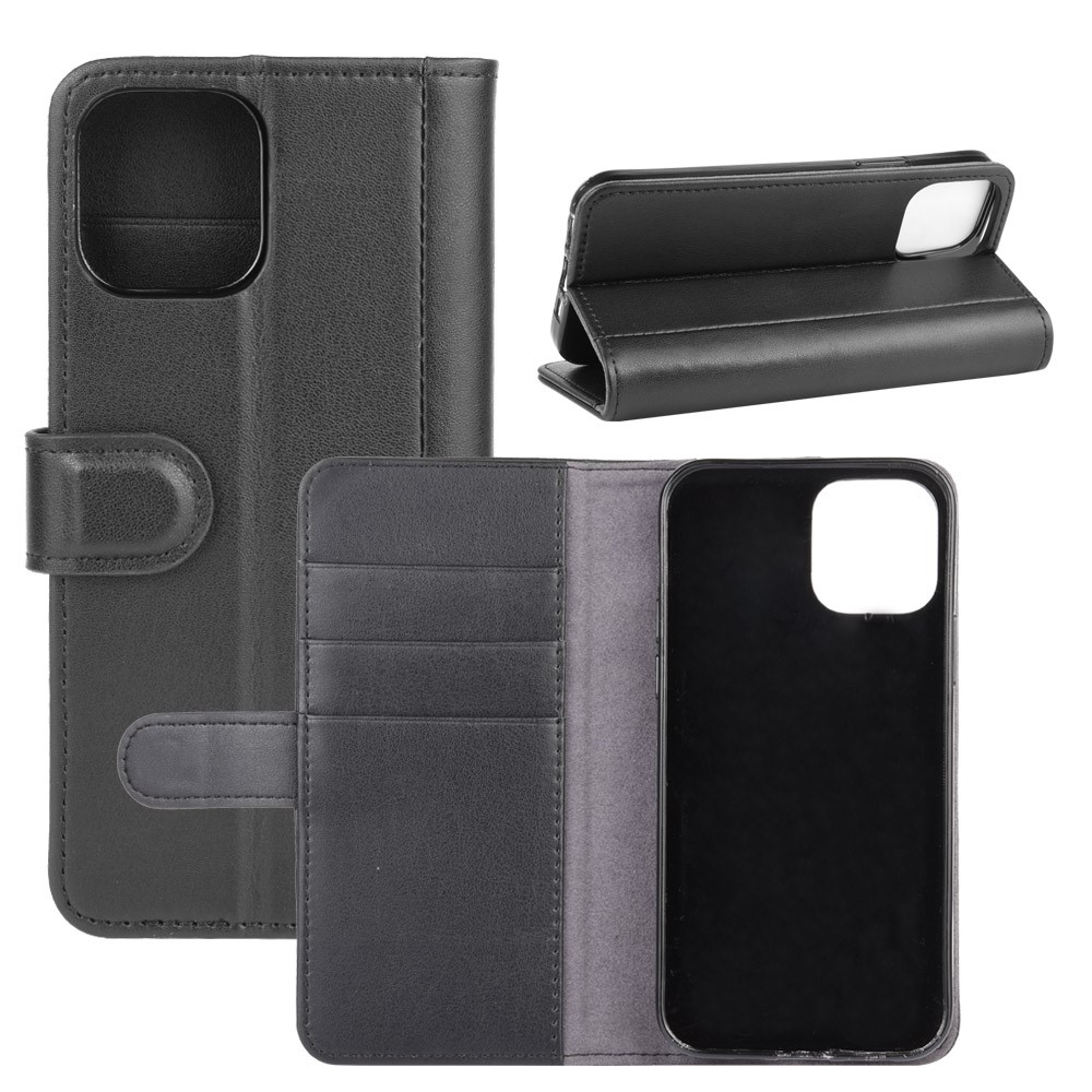 OEM
Äkta Läder Plånboksfodral iPhone 12 Mini - Svart