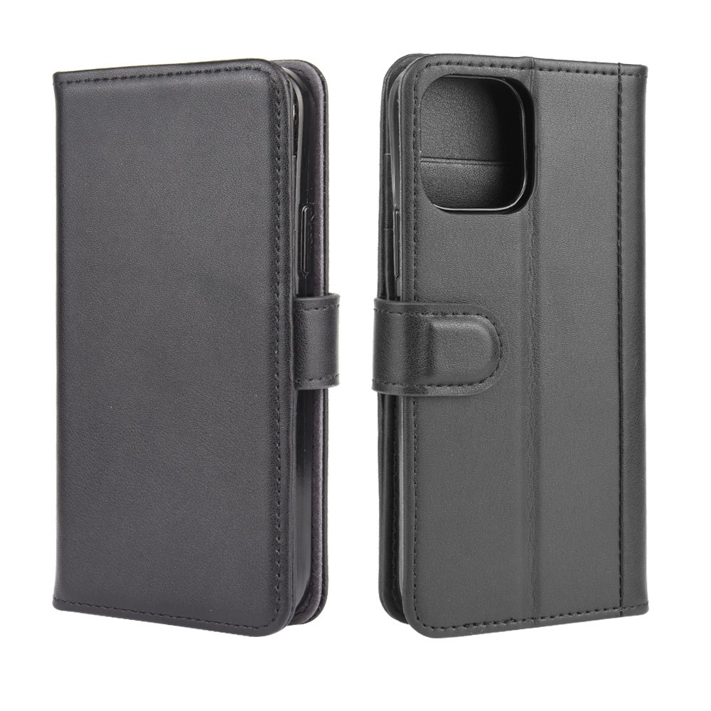 OEM
Äkta Läder Plånboksfodral iPhone 12 Mini - Svart
