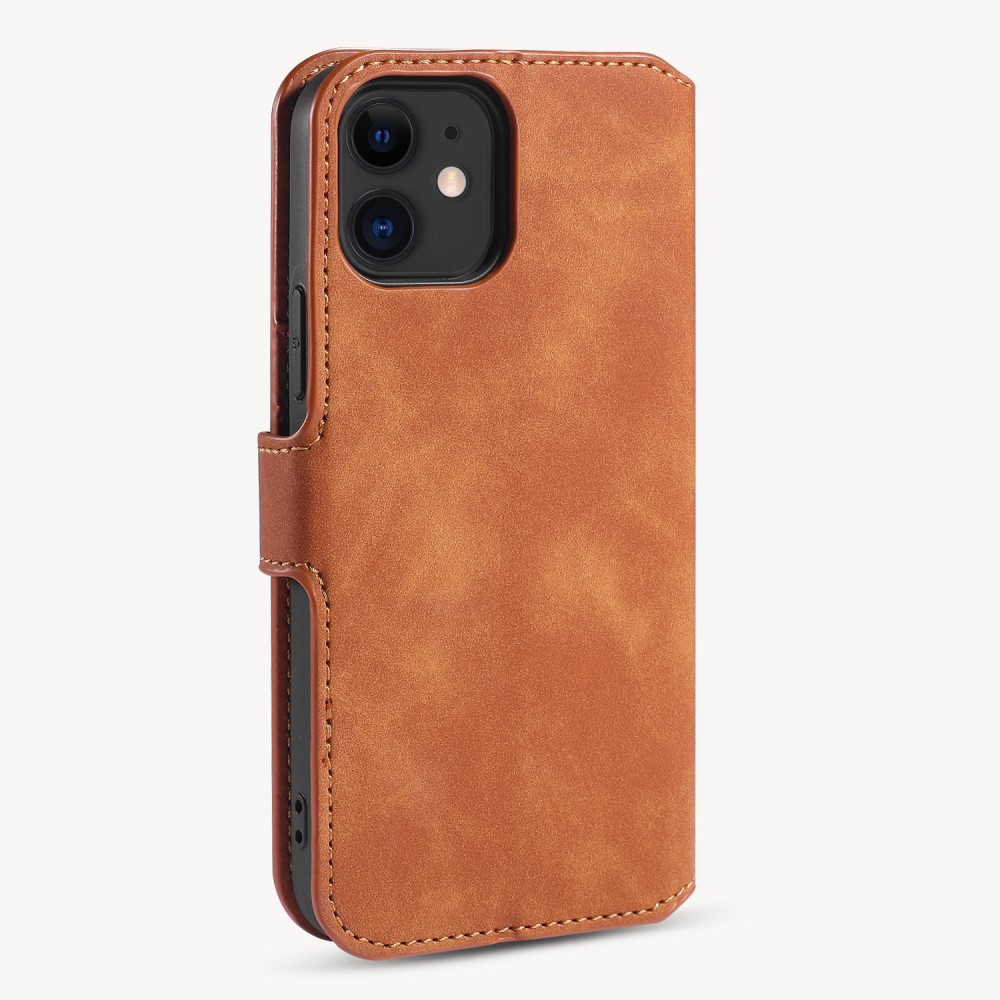 DG.MING
DG.MING Retro Läder Plånboksfodral iPhone 12 Mini - Brun