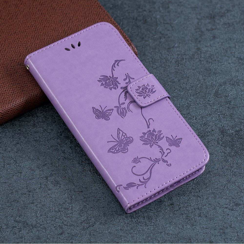 OEM
Imprint Läder Plånboksfodral iPhone 12 Mini - Lila