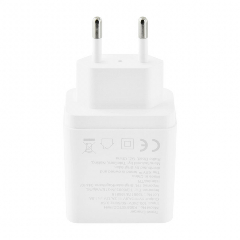 UTGÅTT
Key Power Extrem Snabbladdare, USB-C till Lightning, MFI, 3.0A, 18W, 1m - Vit