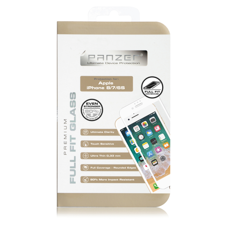 Panzer
Panzer - Full-Fit Glass iPhone 8/7/6S - Vit