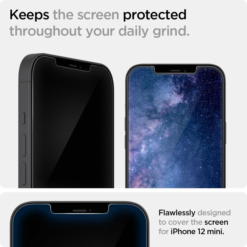 Spigen
SPIGEN Ez Fit 2-Pack Härdat Glas.Tr iPhone 12 & iPhone 12 Pro