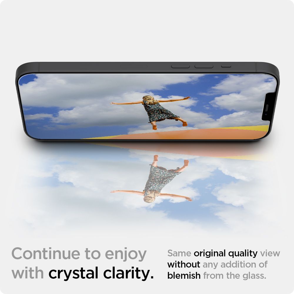 Spigen
SPIGEN Ez Fit 2-Pack Härdat Glas.Tr iPhone 12 & iPhone 12 Pro
