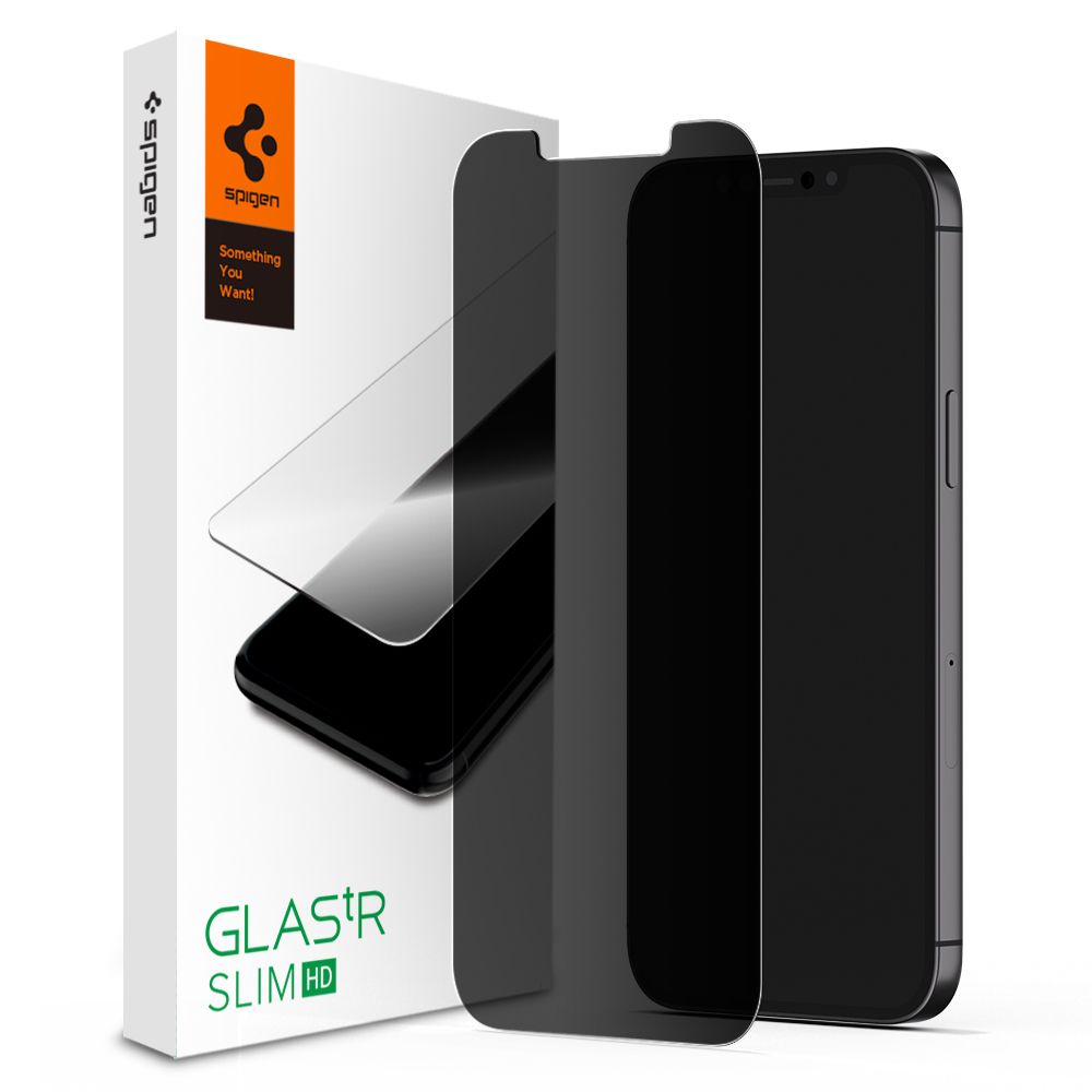 Spigen - SPIGEN Privacy Härdat Glas.Tr iPhone 12 & 12 Pro