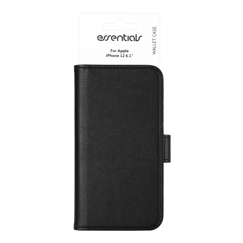 Essentials
Essentials - 3 Cards PU Plånboksfodral iPhone 12 & 12 Pro - Svart