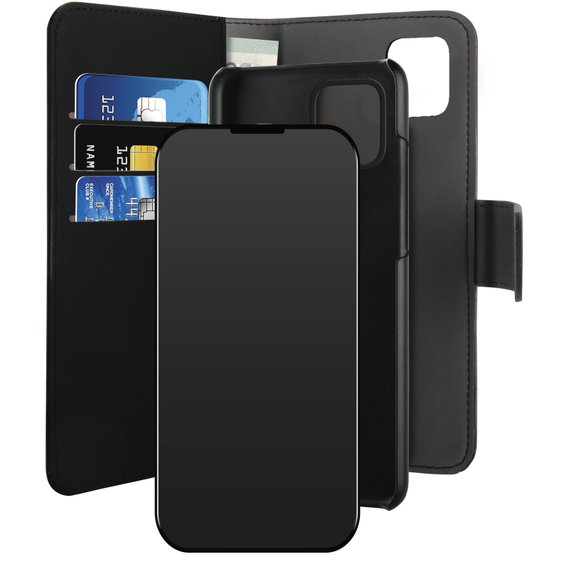 Puro
Puro - EcoLeather Detachable Plånboksfodral iPhone 12 /12 Pro - Svart