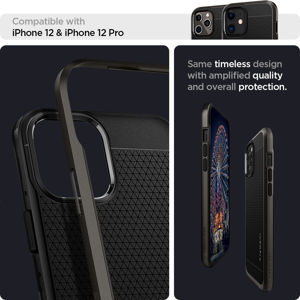 Spigen
SPIGEN Neo Hybrid iPhone 12 & 12 Pro - Gunmetal
