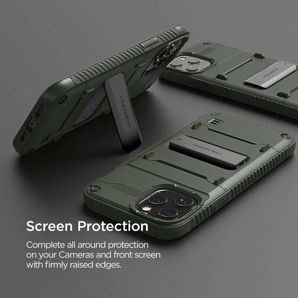 VERUS
VRS DESIGN | Damda QuickStand Skal iPhone 12 Mini - Grön