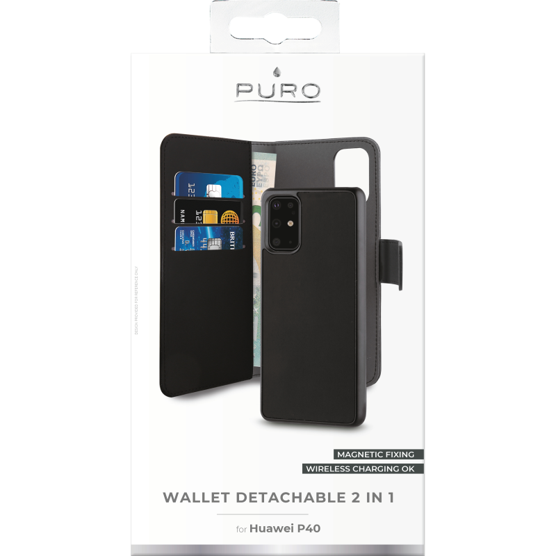Puro
Puro Wallet Detachable Huawei P40 - Svart