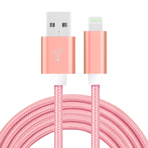 SiGN - SiGN USB Kabel med Lightning Kontakt 3A, 2m - Rosa