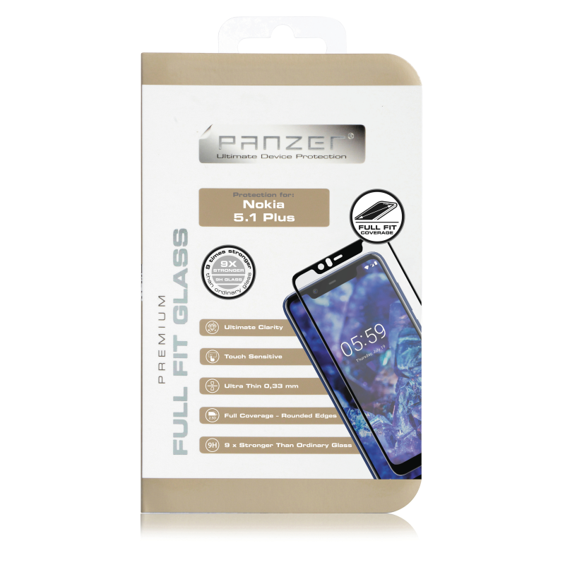 Panzer
Panzer - Full-Fit Glass Nokia 5.1 Plus - Svart