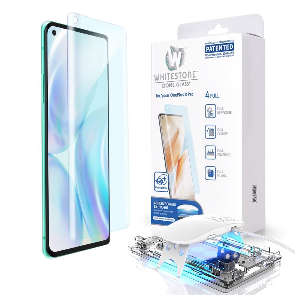 Köp Whitestone Tempered Glass Dome Glass Oneplus 8 Pro Clear på