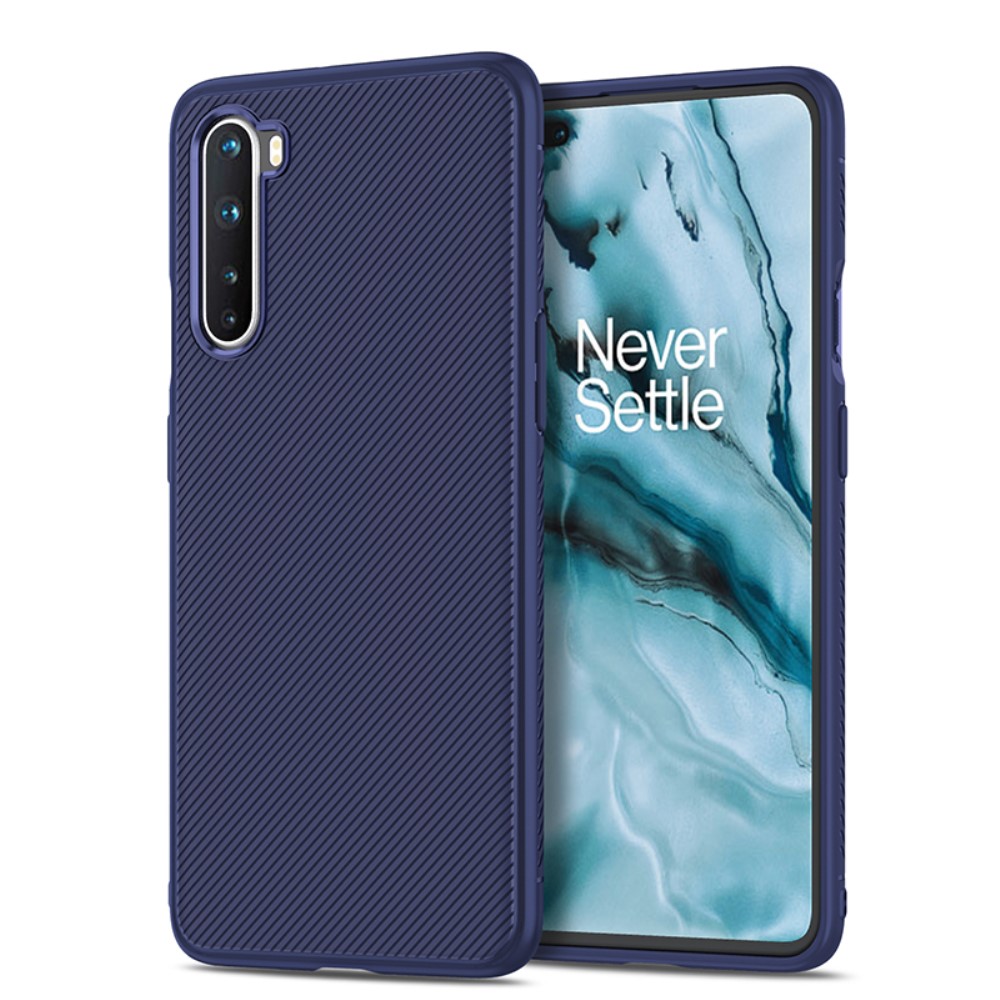OEM
Jazz Twill Texture Skal Till OnePlus Nord - Blå
