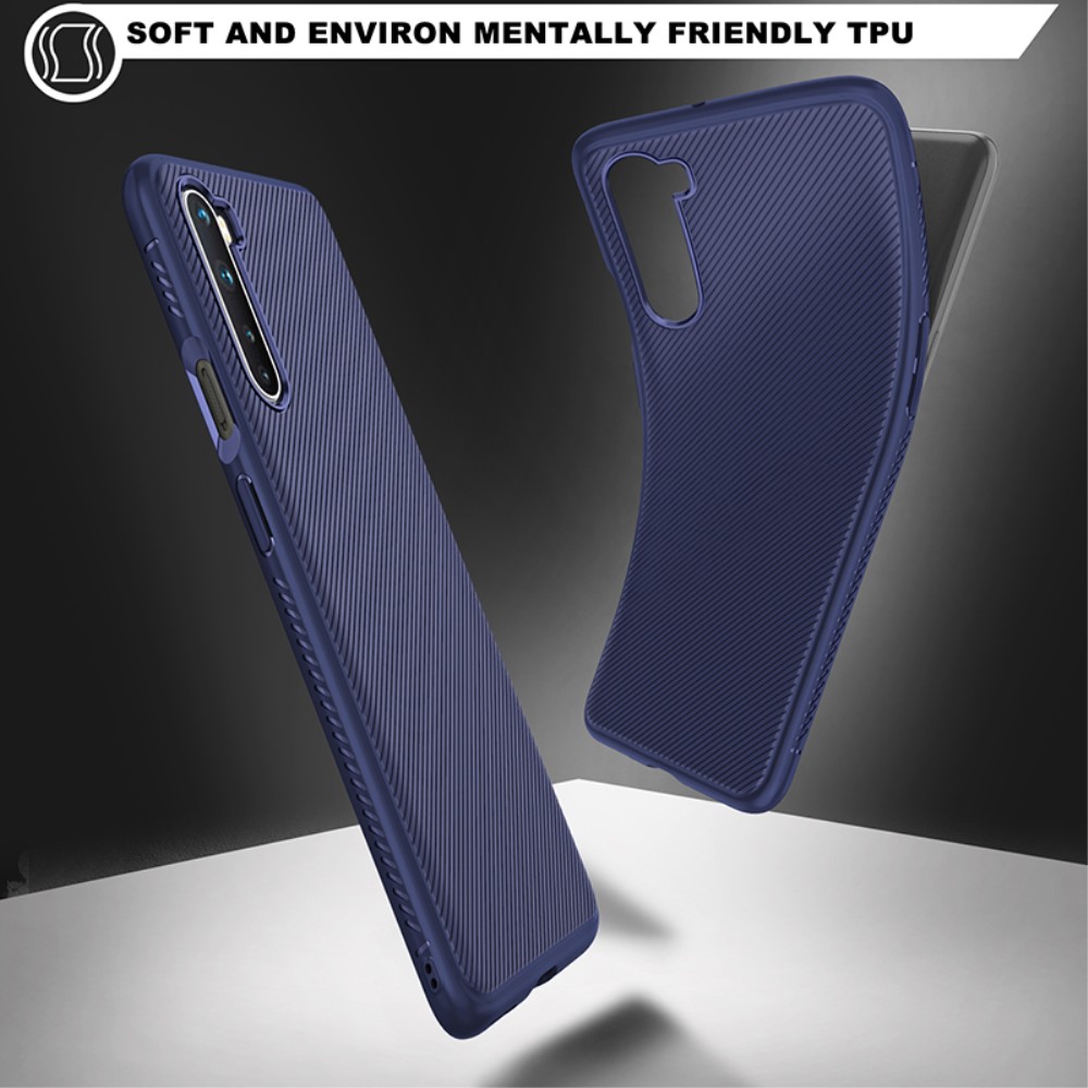 OEM
Jazz Twill Texture Skal Till OnePlus Nord - Blå