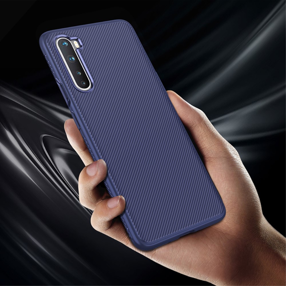 OEM
Jazz Twill Texture Skal Till OnePlus Nord - Blå