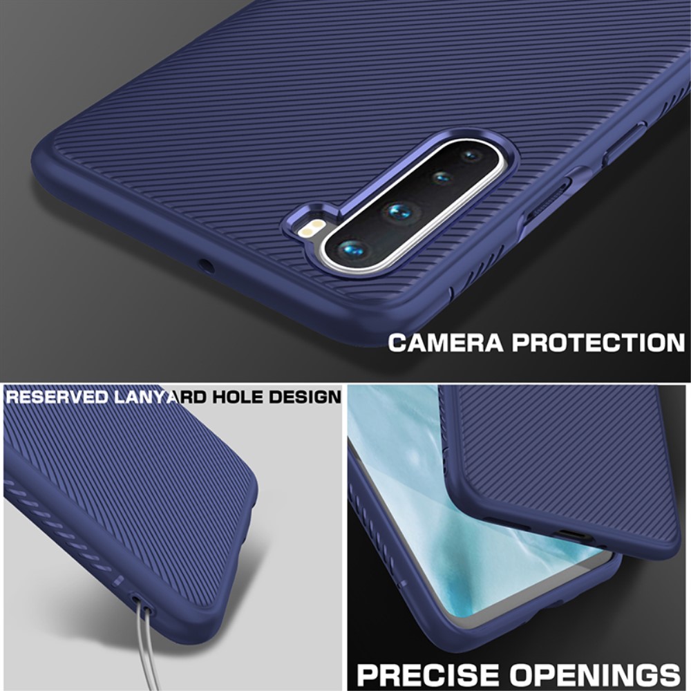 OEM
Jazz Twill Texture Skal Till OnePlus Nord - Blå