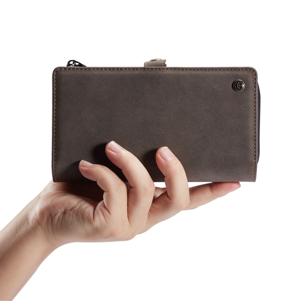 Caseme - CASEME 2-in-1 Plånboksfodral för Samsung Galaxy S20 Ultra - Brun