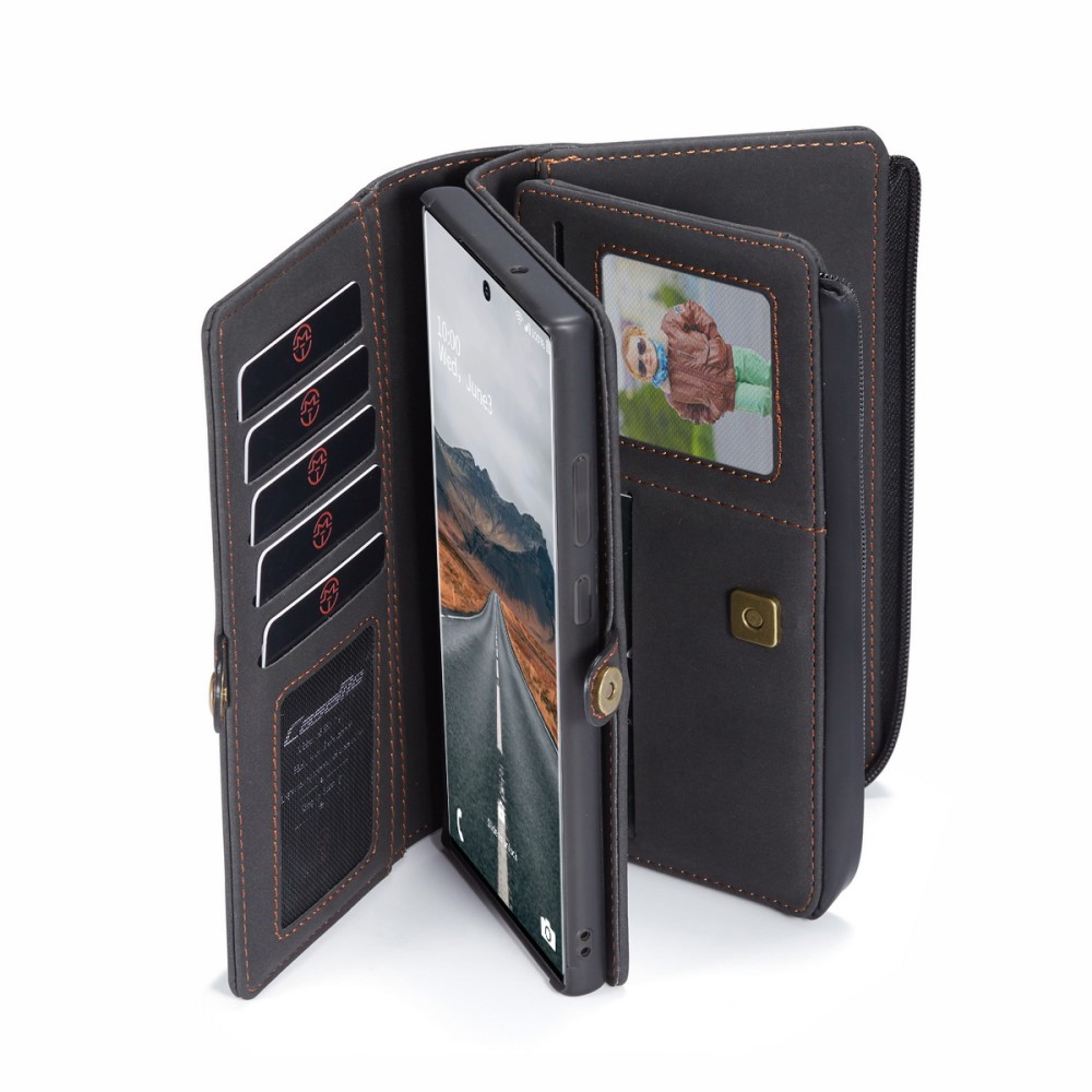 UTGATT1 - CASEME Galaxy S20 Ultra Plånboksfodral 2-in-1 Detachable - Svart