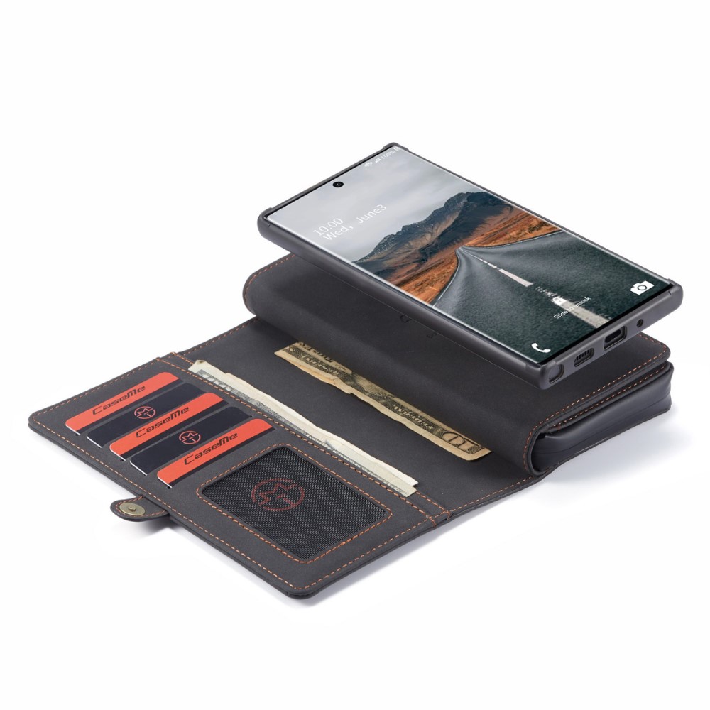 UTGATT1 - CASEME Galaxy S20 Ultra Plånboksfodral 2-in-1 Detachable - Svart