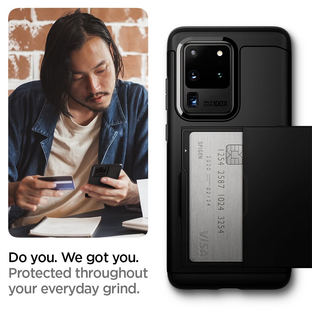 Spigen
SPIGEN Slim Armor CS Skal till Samsung Galaxy S20 Ultra - Svart