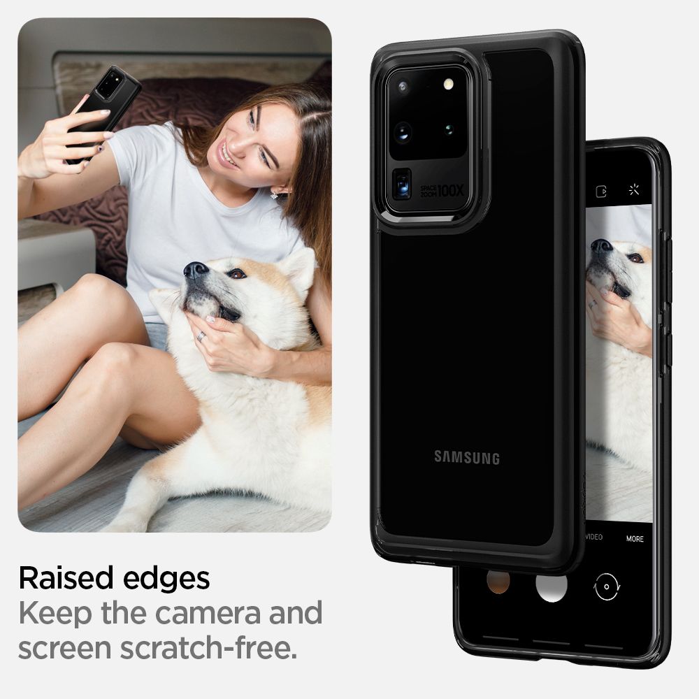 Spigen
SPIGEN Ultra Hybrid Skal till Samsung Galaxy S20 Ultra - Svart