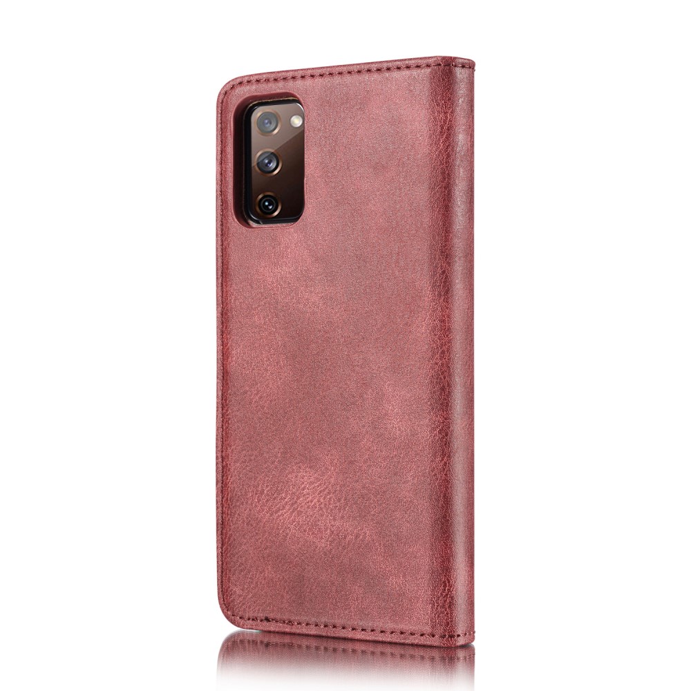 DG.MING
DG.MING Detachable Äkta Läder Plånboksfodral Samsung Galaxy S20 FE - Röd