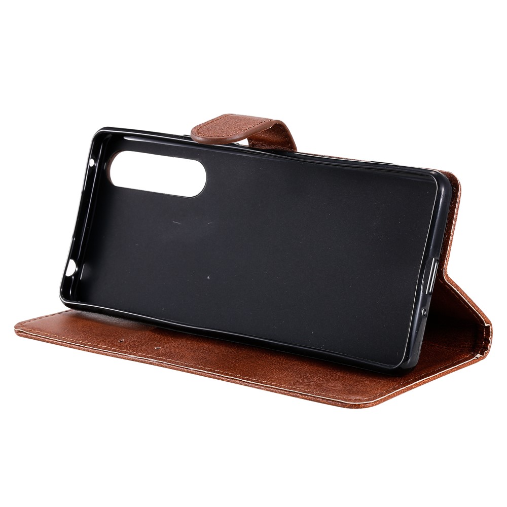 OEM
Läder Plånboksfodral Sony Xperia 1 II - Brun