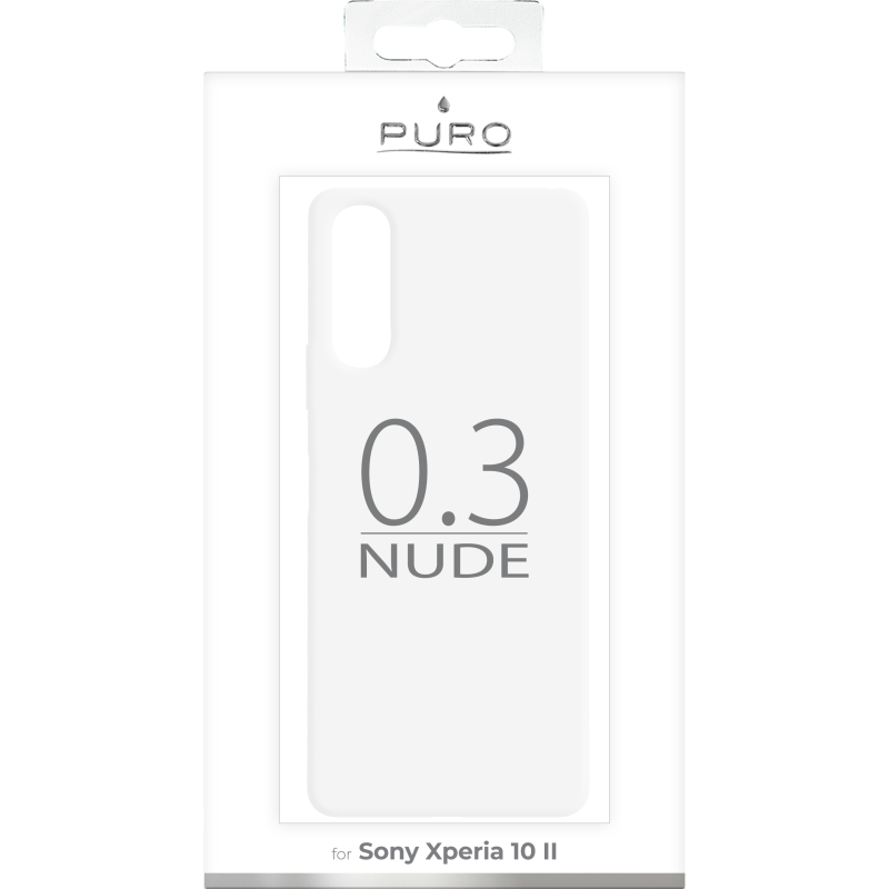 Puro Puro - Nude Mobilskal Sony Xperia 10 II - Transparent 