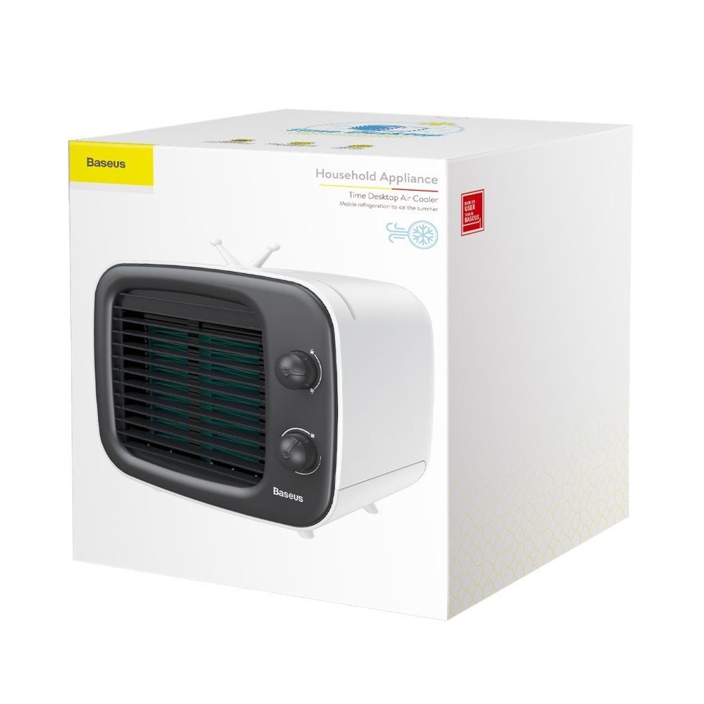 BASEUS - BASEUS - Time Desktop Air Cooler - Svart / Vit