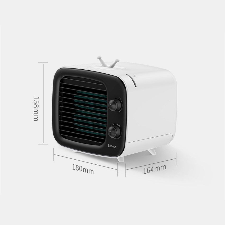 BASEUS - BASEUS - Time Desktop Air Cooler - Svart / Vit