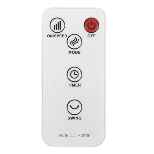 Nordic Home - Nordic Home - Tornfläkt Med Låg Ljudnivå 45 W – Vit / Svart