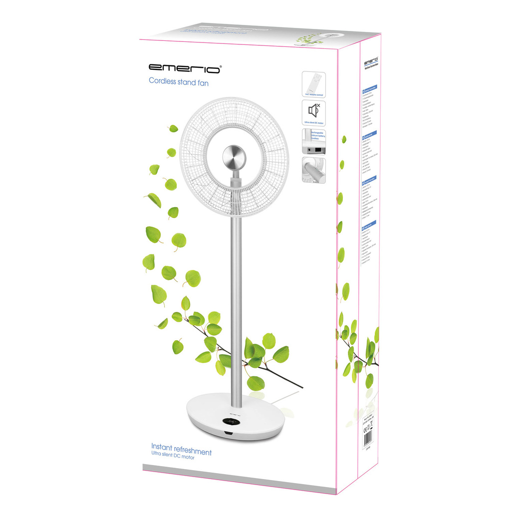 Emerio - Emerio - Uppladdningsbar Fläkt 33.5cm - 12h