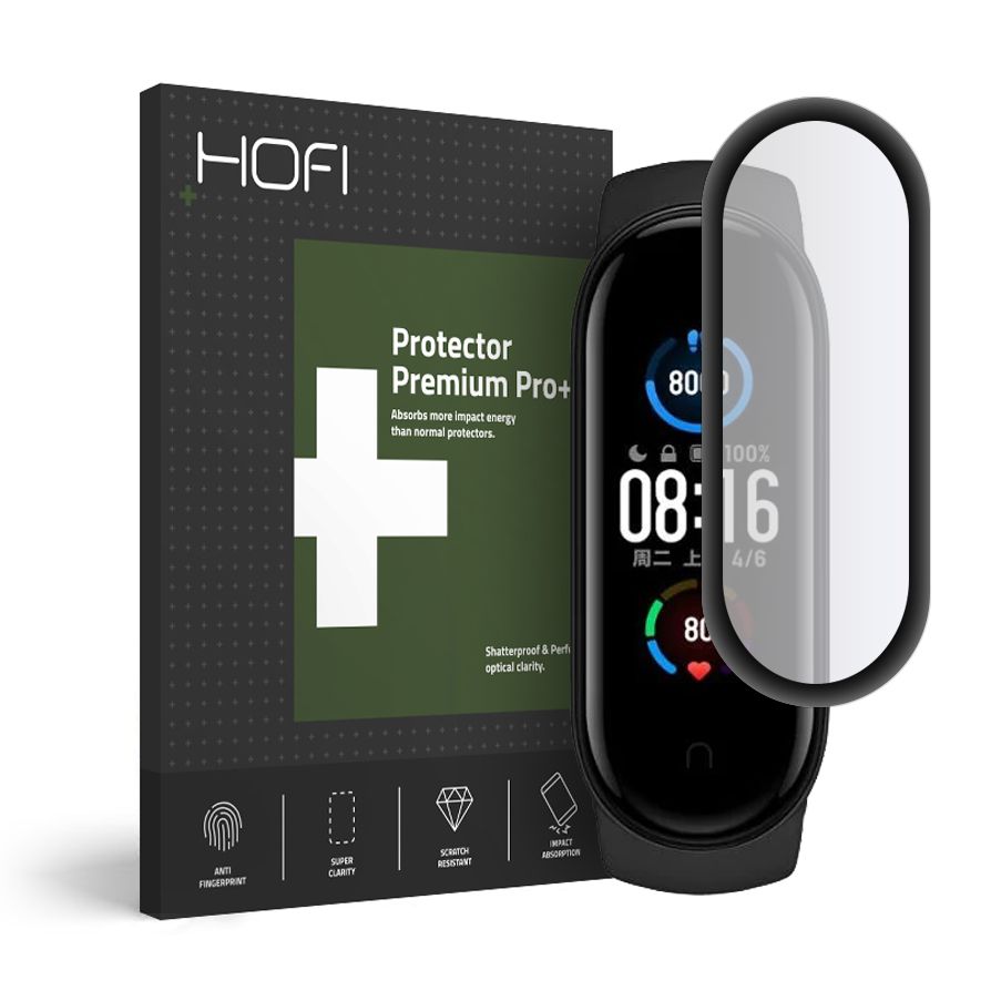 Hofi
HOFI Hybrid Härdat Glas Xiaomi Mi Smart Band 5 - Svart