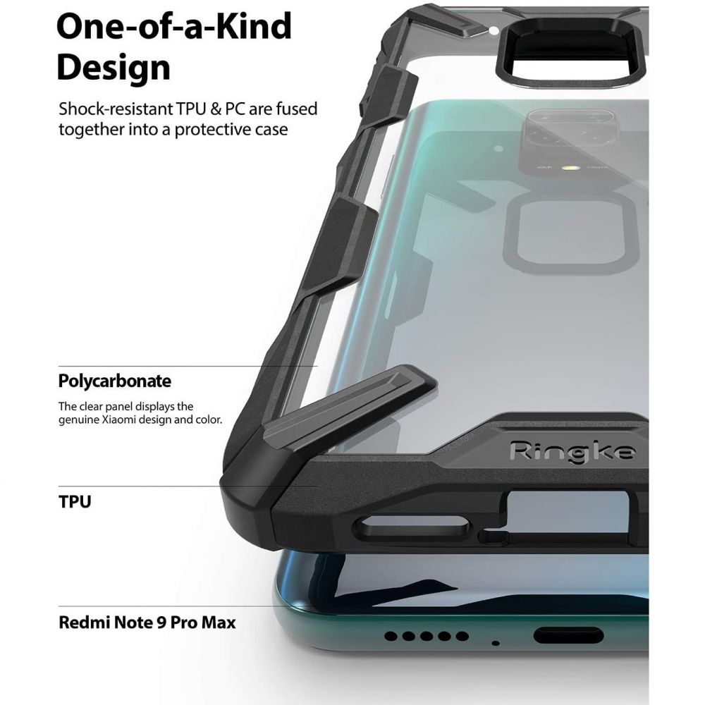 Ringke
Ringke - Fusion X Xiaomi Redmi Note 9 / 9 Pro - Svart