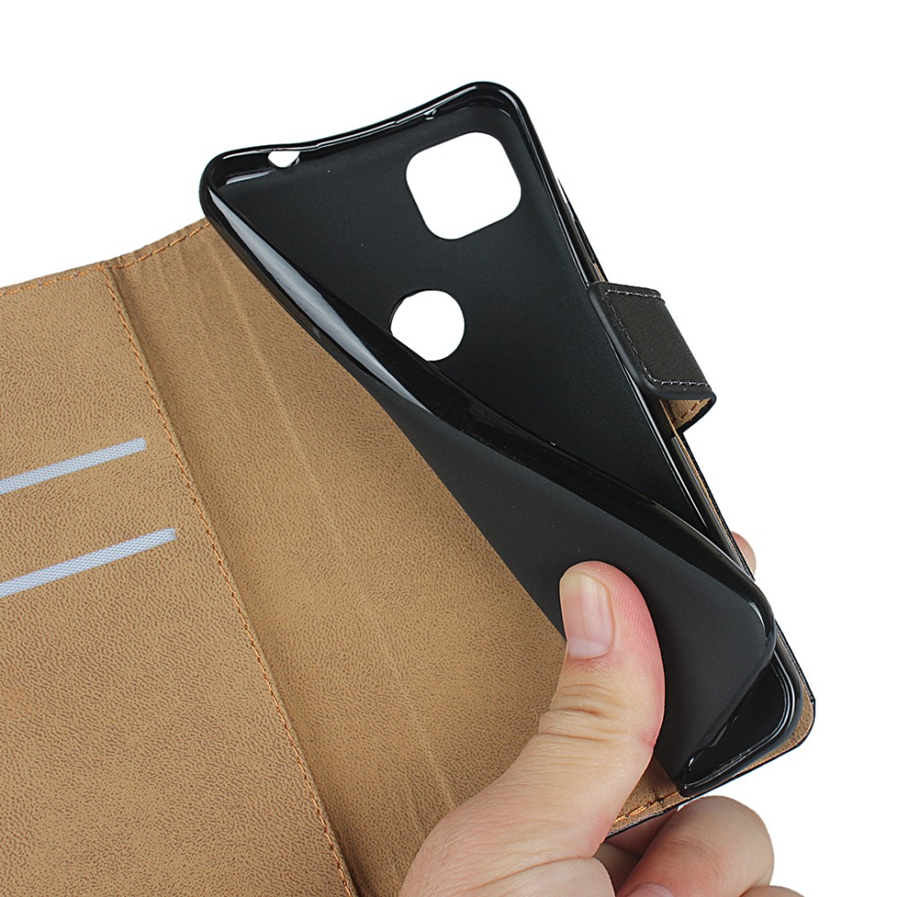 OEM
Äkta Läder plånboksfodral till Google Pixel 4A - Svart