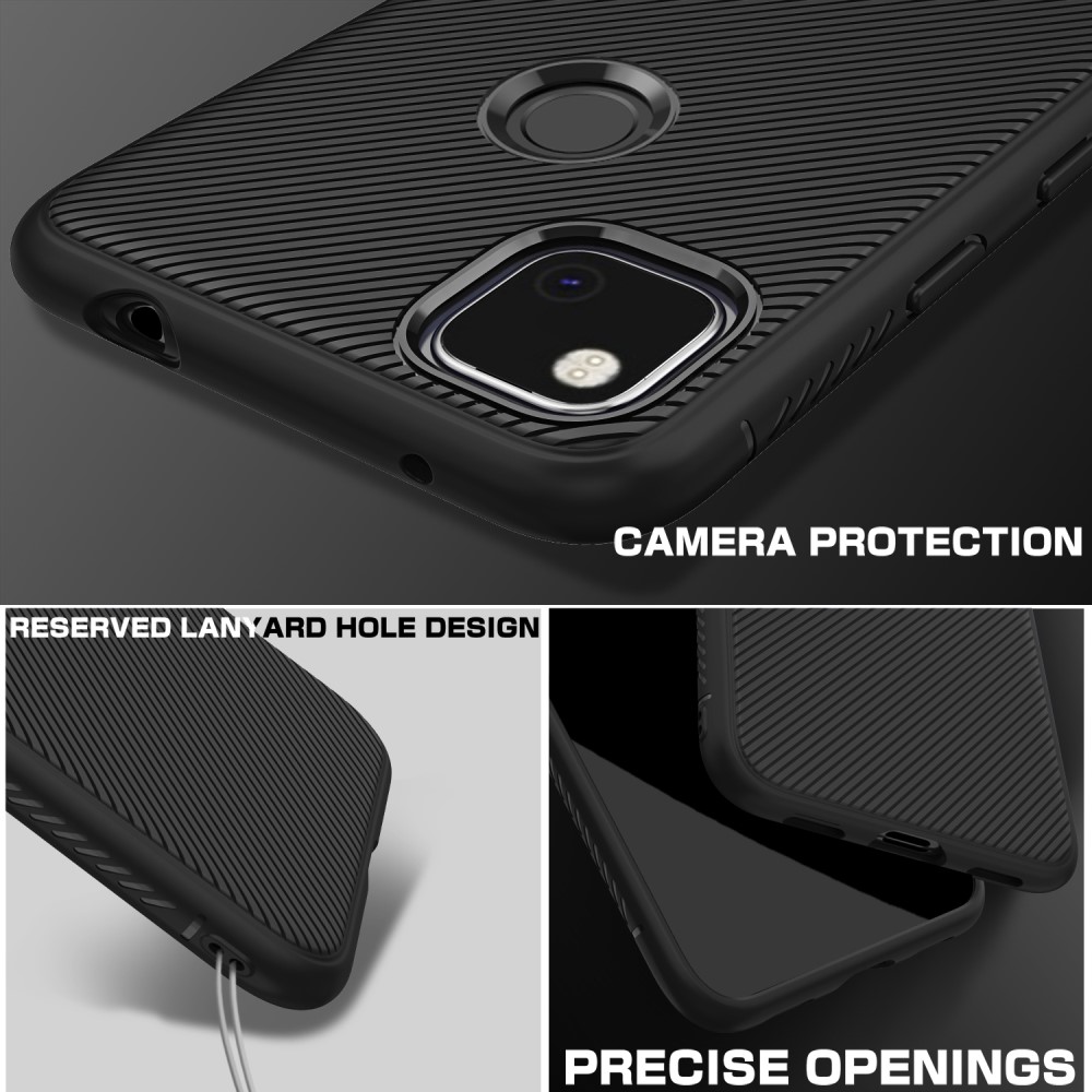 OEM
Jazz Twill Texture Skal Till Google Pixel 4A - Svart