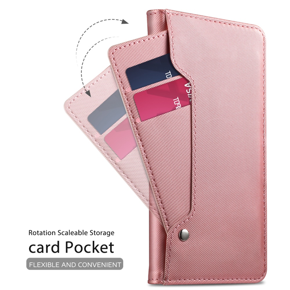 OEM
Plånboksfodral med Spegel till Huawei P40 - Rose Gold