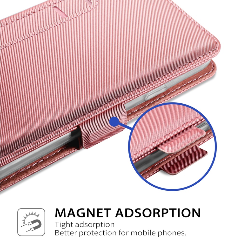 OEM
Plånboksfodral med Spegel till Huawei P40 - Rose Gold